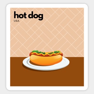 Hot Dog US Street Food Sticker